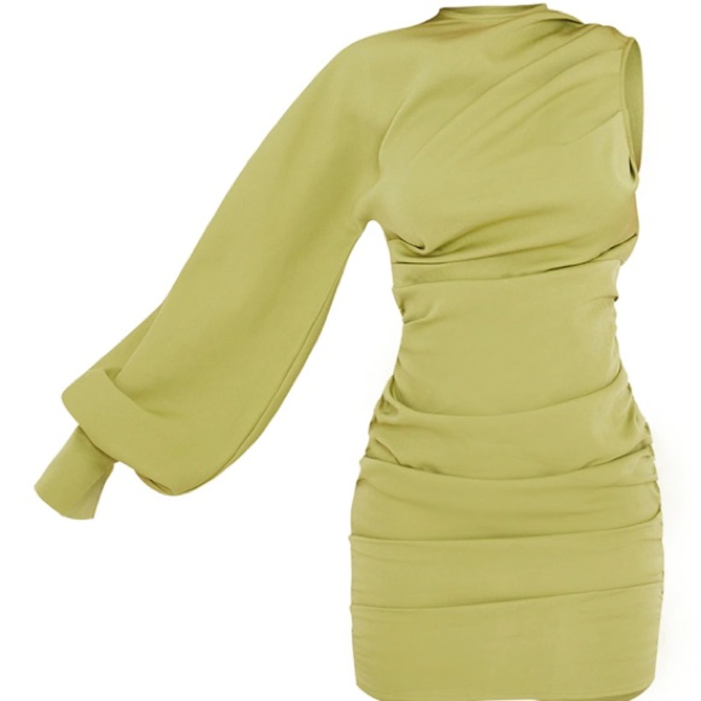 PLT Sage Green One Shoulder Dress *NEW*